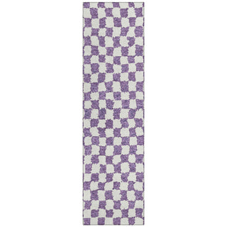 Piper Looms Chantille Geometric ACN1958 Purple Machine Washable Area Rug Runner Main Image