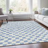 Piper Looms Chantille Geometric ACN1958 Sky Machine Washable Area Rug Lifestyle Image Feature