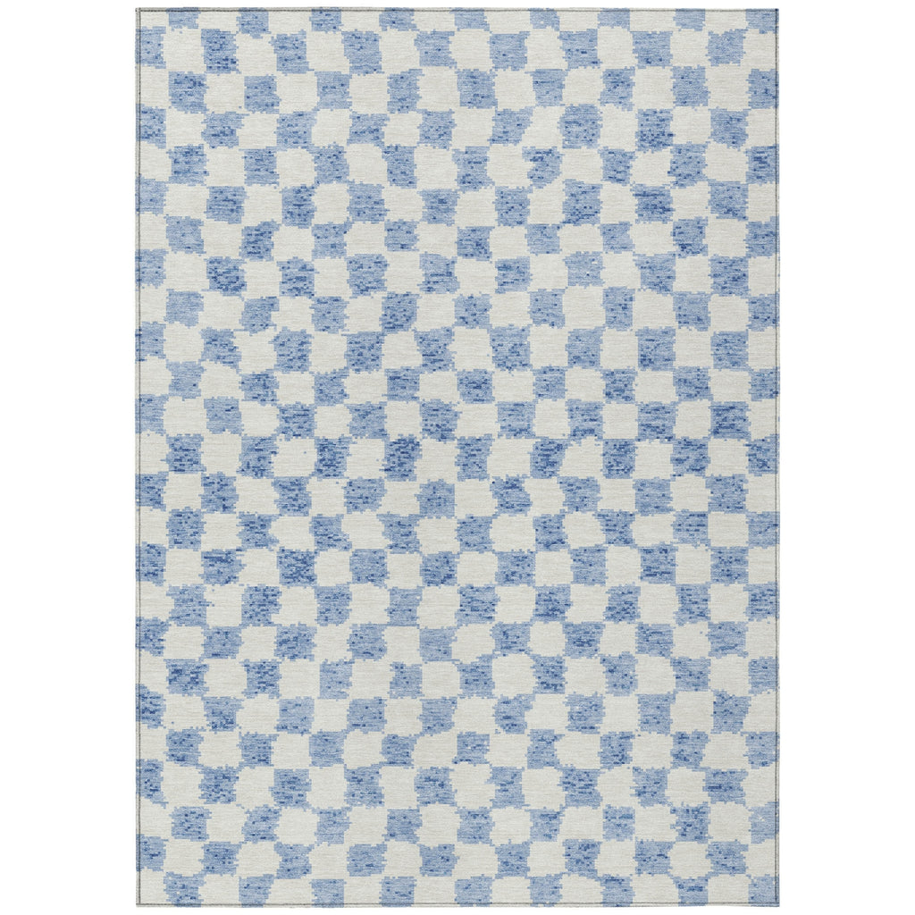 Piper Looms Chantille Geometric ACN1958 Sky Machine Washable Area Rug main image