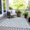 Piper Looms Chantille Geometric ACN1958 Sky Machine Washable Area Rug Outdoor Lifestyle Image Feature