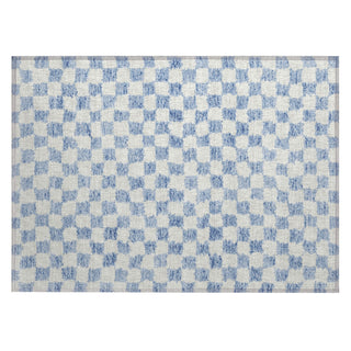Piper Looms Chantille Geometric ACN1958 Sky Machine Washable Area Rug Scatter Main Image