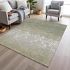 Piper Looms Chantille Damask ACN1959 Beige Machine Washable Area Rug Lifestyle Image Feature
