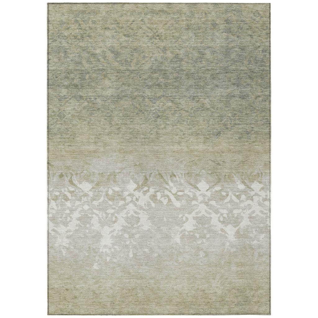 Piper Looms Chantille Damask ACN1959 Beige Machine Washable Area Rug main image