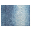 Piper Looms Chantille Damask ACN1959 Denim Machine Washable Area Rug Scatter Main Image