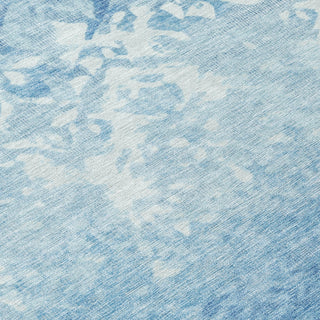 Piper Looms Chantille Damask ACN1959 Denim Machine Washable Area Rug Swatch Image