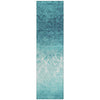 Piper Looms Chantille Damask ACN1959 Teal Machine Washable Area Rug Runner Main Image