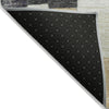 Piper Looms Chantille Geometric ACN1960 Black Machine Washable Area Rug Backing Image