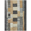 Piper Looms Chantille Geometric ACN1960 Black Machine Washable Area Rug main image