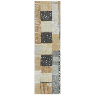 Piper Looms Chantille Geometric ACN1960 Black Machine Washable Area Rug Runner Main Image