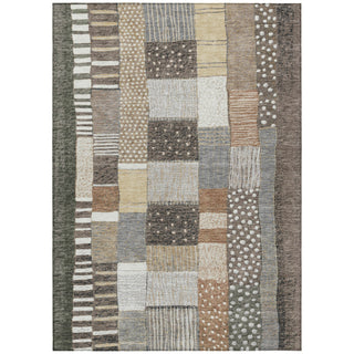 Piper Looms Chantille Geometric ACN1960 Brown Machine Washable Area Rug main image