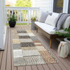 Piper Looms Chantille Geometric ACN1960 Brown Machine Washable Area Rug Runner Outdoor Lifestyle Image Feature