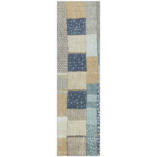Piper Looms Chantille Geometric ACN1960 Navy Machine Washable Area Rug Runner Main Image