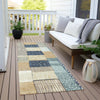 Piper Looms Chantille Geometric ACN1960 Navy Machine Washable Area Rug Runner Outdoor Lifestyle Image Feature