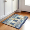 Piper Looms Chantille Geometric ACN1960 Navy Machine Washable Area Rug Scatter Lifestyle Image Feature