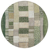 Piper Looms Chantille Geometric ACN1960 Olive Machine Washable Area Rug Round Main Image