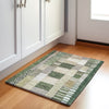 Piper Looms Chantille Geometric ACN1960 Olive Machine Washable Area Rug Scatter Lifestyle Image Feature
