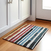 Piper Looms Chantille Stripes ACN1961 Black Machine Washable Area Rug Scatter Lifestyle Image Feature