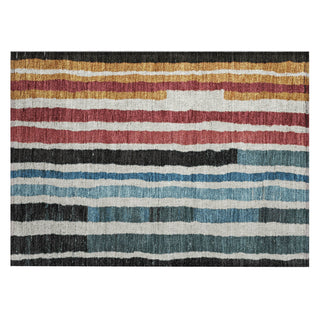 Piper Looms Chantille Stripes ACN1961 Black Machine Washable Area Rug Scatter Main Image