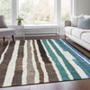 Piper Looms Chantille Stripes ACN1961 Brown Machine Washable Area Rug Lifestyle Image Feature