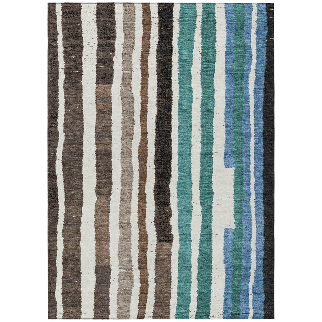 Piper Looms Chantille Stripes ACN1961 Brown Machine Washable Area Rug main image