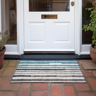 Piper Looms Chantille Stripes ACN1961 Brown Machine Washable Area Rug Scatter Outdoor Lifestyle Image Feature