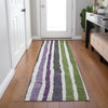 Piper Looms Chantille Stripes ACN1961 Gray Machine Washable Area Rug Runner Lifestyle Image Feature