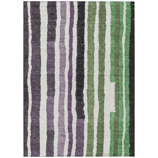Piper Looms Chantille Stripes ACN1961 Purple Machine Washable Area Rug main image