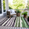 Piper Looms Chantille Stripes ACN1961 Purple Machine Washable Area Rug Outdoor Lifestyle Image Feature