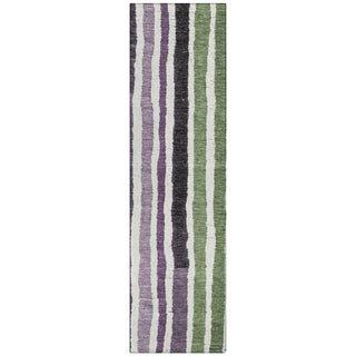 Piper Looms Chantille Stripes ACN1961 Purple Machine Washable Area Rug Runner Main Image