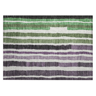 Piper Looms Chantille Stripes ACN1961 Purple Machine Washable Area Rug Scatter Main Image