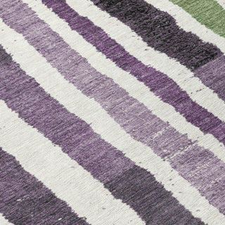 Piper Looms Chantille Stripes ACN1961 Purple Machine Washable Area Rug Swatch Image