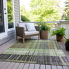 Piper Looms Chantille Stripes ACN1962 Aloe Machine Washable Area Rug Outdoor Lifestyle Image Feature
