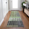 Piper Looms Chantille Stripes ACN1962 Aloe Machine Washable Area Rug Runner Lifestyle Image Feature