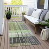 Piper Looms Chantille Stripes ACN1962 Aloe Machine Washable Area Rug Runner Outdoor Lifestyle Image Feature