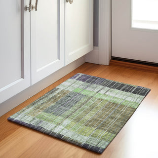 Piper Looms Chantille Stripes ACN1962 Aloe Machine Washable Area Rug Scatter Lifestyle Image Feature