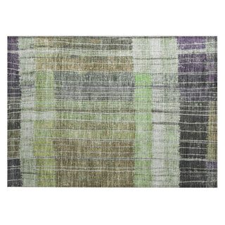 Piper Looms Chantille Stripes ACN1962 Aloe Machine Washable Area Rug Scatter Main Image
