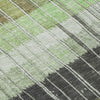 Piper Looms Chantille Stripes ACN1962 Aloe Machine Washable Area Rug Swatch Image