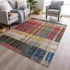 Piper Looms Chantille Stripes ACN1962 Beige Machine Washable Area Rug Lifestyle Image Feature