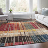 Piper Looms Chantille Stripes ACN1962 Beige Machine Washable Area Rug Lifestyle Image Feature