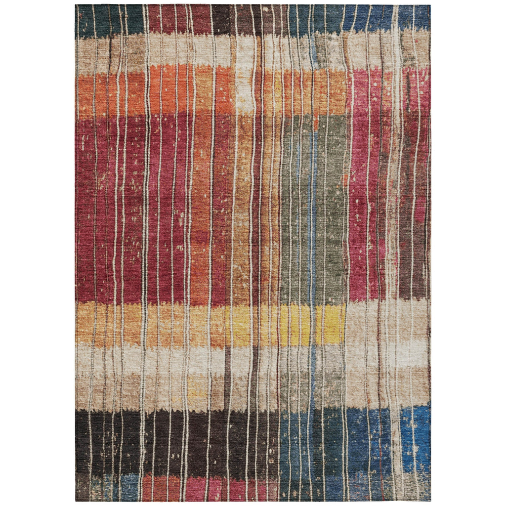 Piper Looms Chantille Stripes ACN1962 Beige Machine Washable Area Rug main image