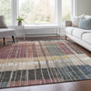 Piper Looms Chantille Stripes ACN1962 Mauve Machine Washable Area Rug Lifestyle Image Feature
