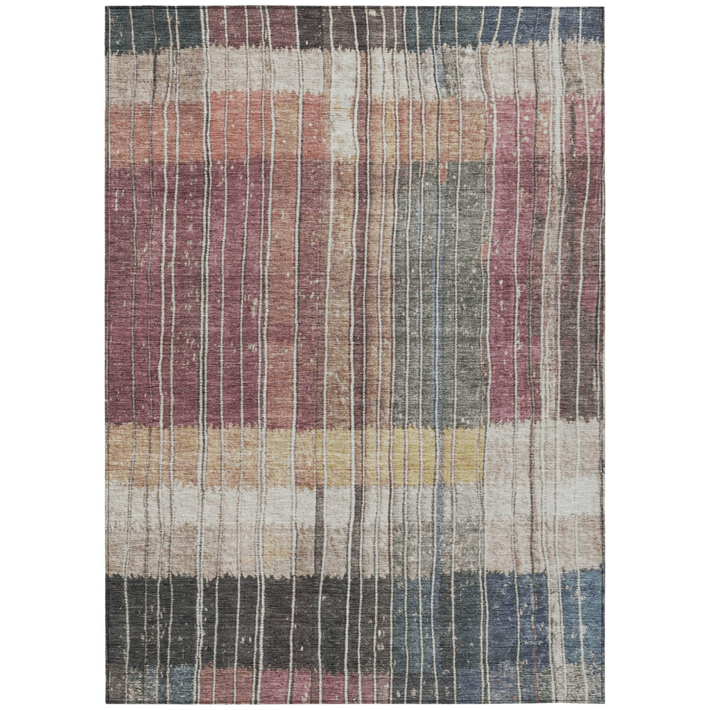 Piper Looms Chantille Stripes ACN1962 Mauve Machine Washable Area Rug main image