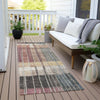 Piper Looms Chantille Stripes ACN1962 Mauve Machine Washable Area Rug Runner Outdoor Lifestyle Image Feature