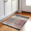 Piper Looms Chantille Stripes ACN1962 Mauve Machine Washable Area Rug Scatter Lifestyle Image Feature