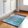 Piper Looms Chantille Stripes ACN1962 Teal Machine Washable Area Rug Scatter Lifestyle Image Feature