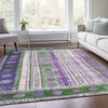 Piper Looms Chantille Stripes ACN1963 Green Machine Washable Area Rug Lifestyle Image Feature