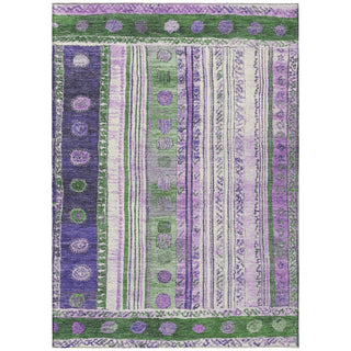 Piper Looms Chantille Stripes ACN1963 Green Machine Washable Area Rug main image