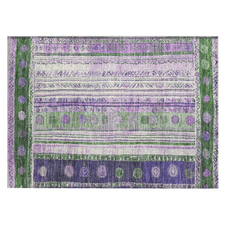 Piper Looms Chantille Stripes ACN1963 Green Machine Washable Area Rug Scatter Main Image