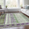 Piper Looms Chantille Stripes ACN1963 Purple Machine Washable Area Rug Lifestyle Image Feature