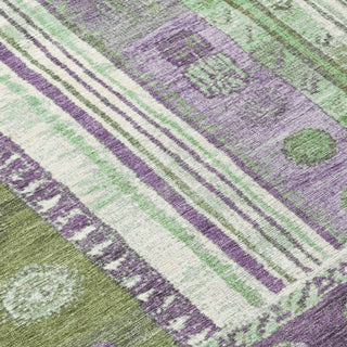 Piper Looms Chantille Stripes ACN1963 Purple Machine Washable Area Rug Swatch Image